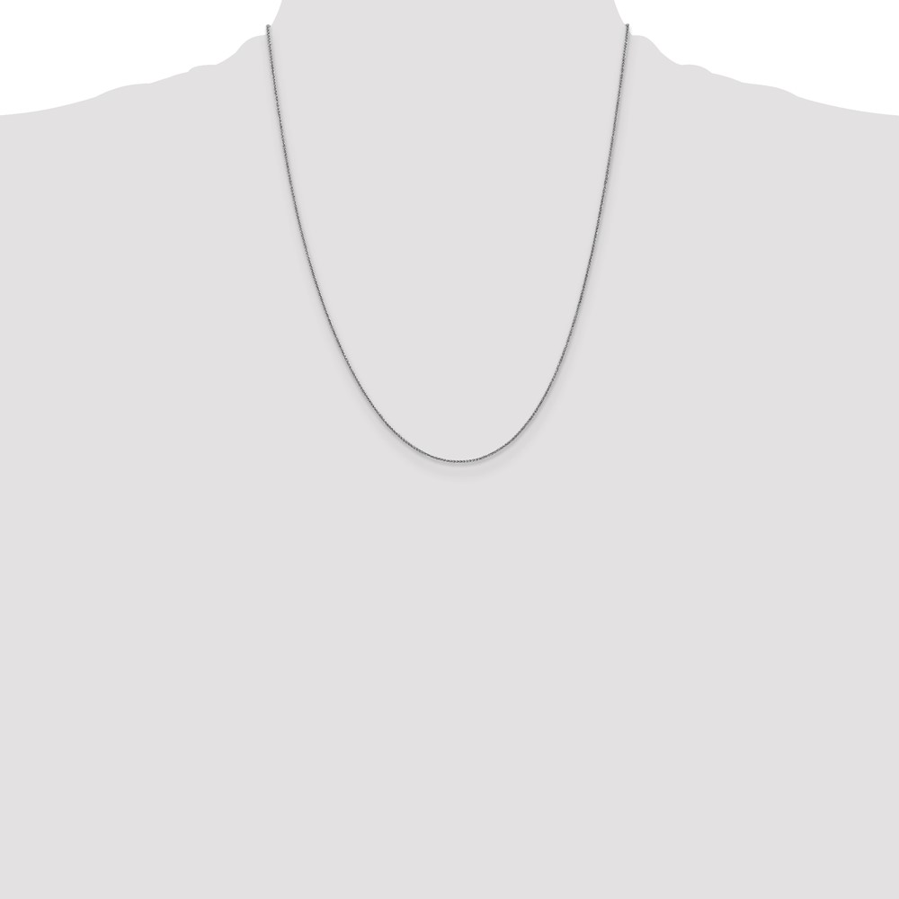 10k WG .85mm Spiga Chain (10WSP020-22)