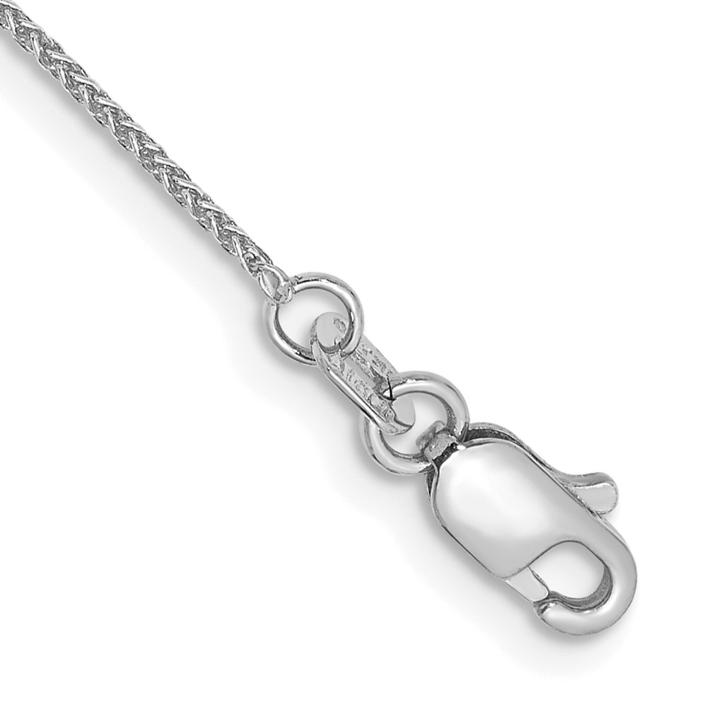 10k WG .85mm Spiga Chain Anklet (10WSP020-10)