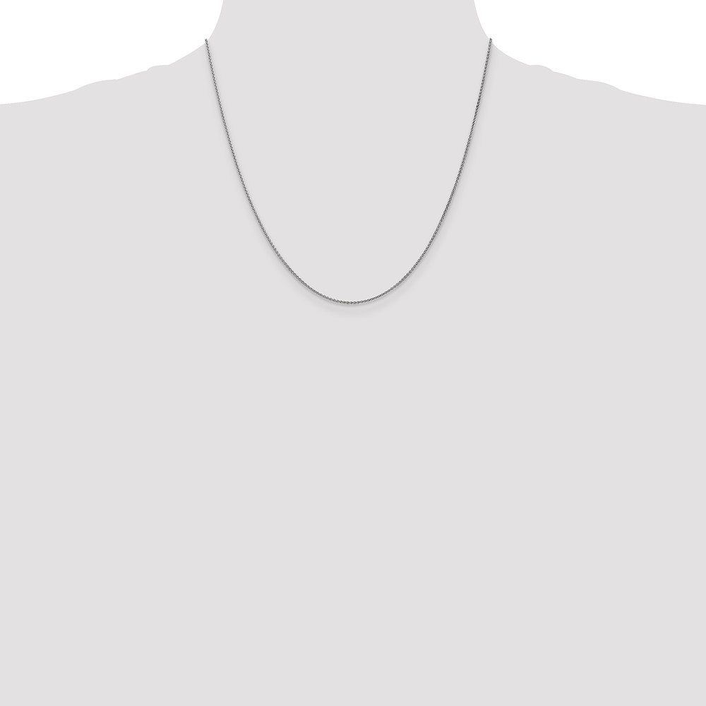 10k WG 1.25mm Spiga Chain (10WSP030-20)