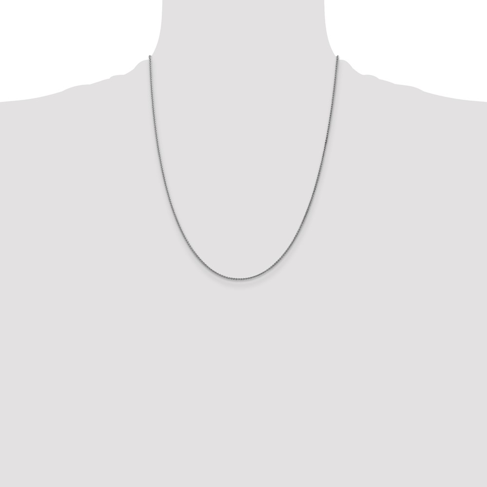 10k WG 1.25mm Spiga Chain (10WSP030-22)