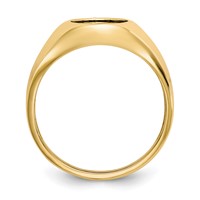 IB Goodman 10K Yellow Gold Mens 12x 10mm Oval Onyx Ring view 2