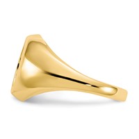 IB Goodman 10K Yellow Gold Mens 12x 10mm Oval Onyx Ring view 4