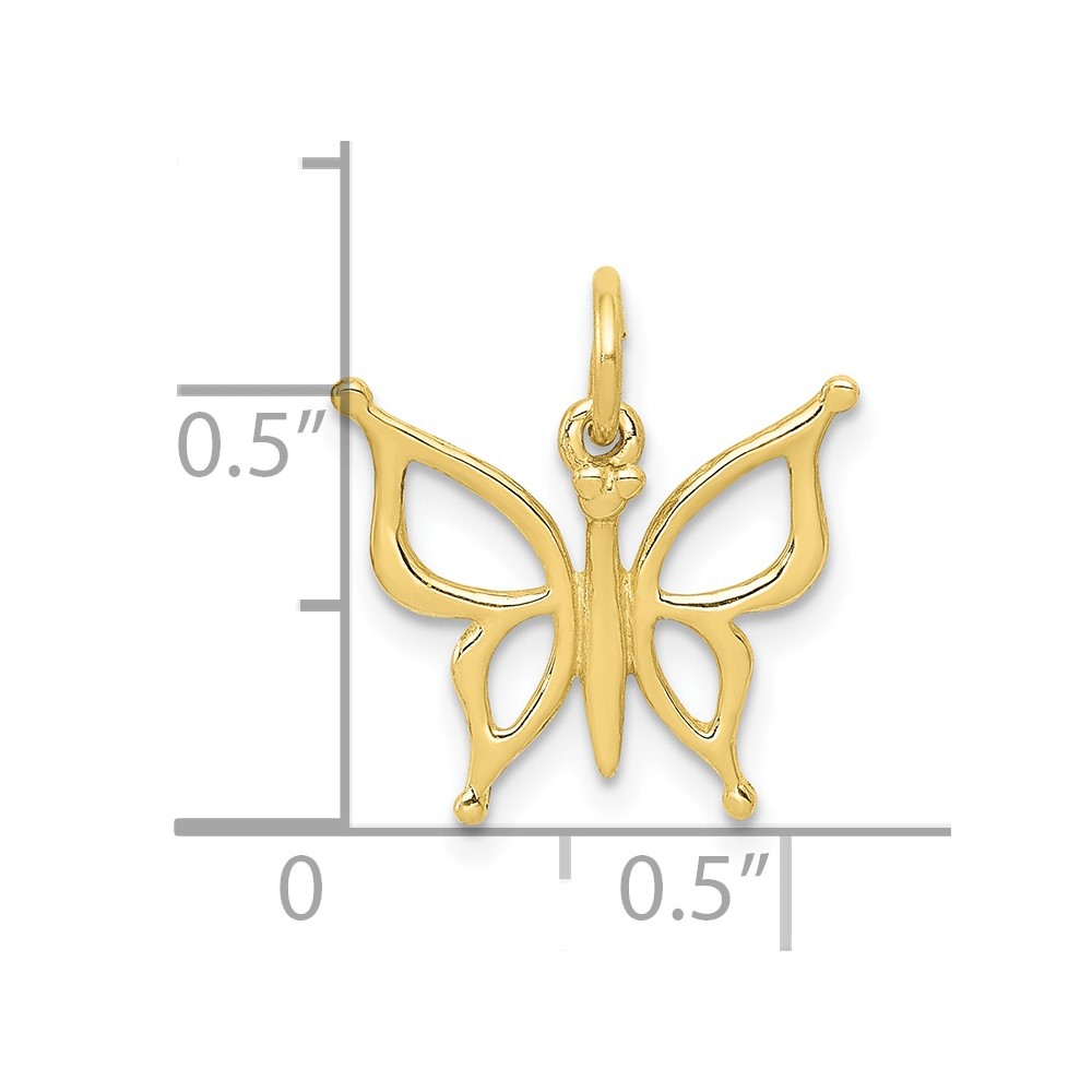 10k Butterfly Charm (10XAC139)