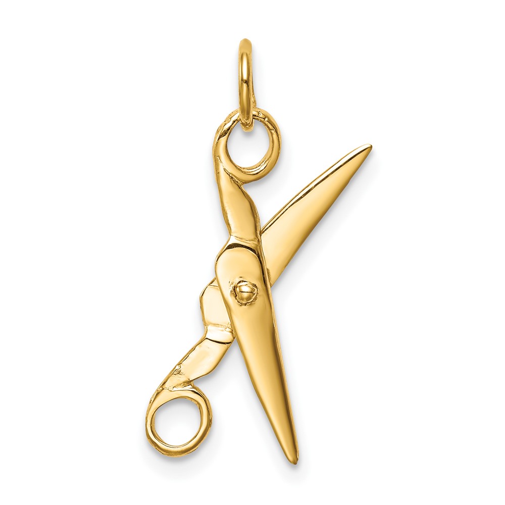 10k Moveable Scissors Charm (10XCH125)