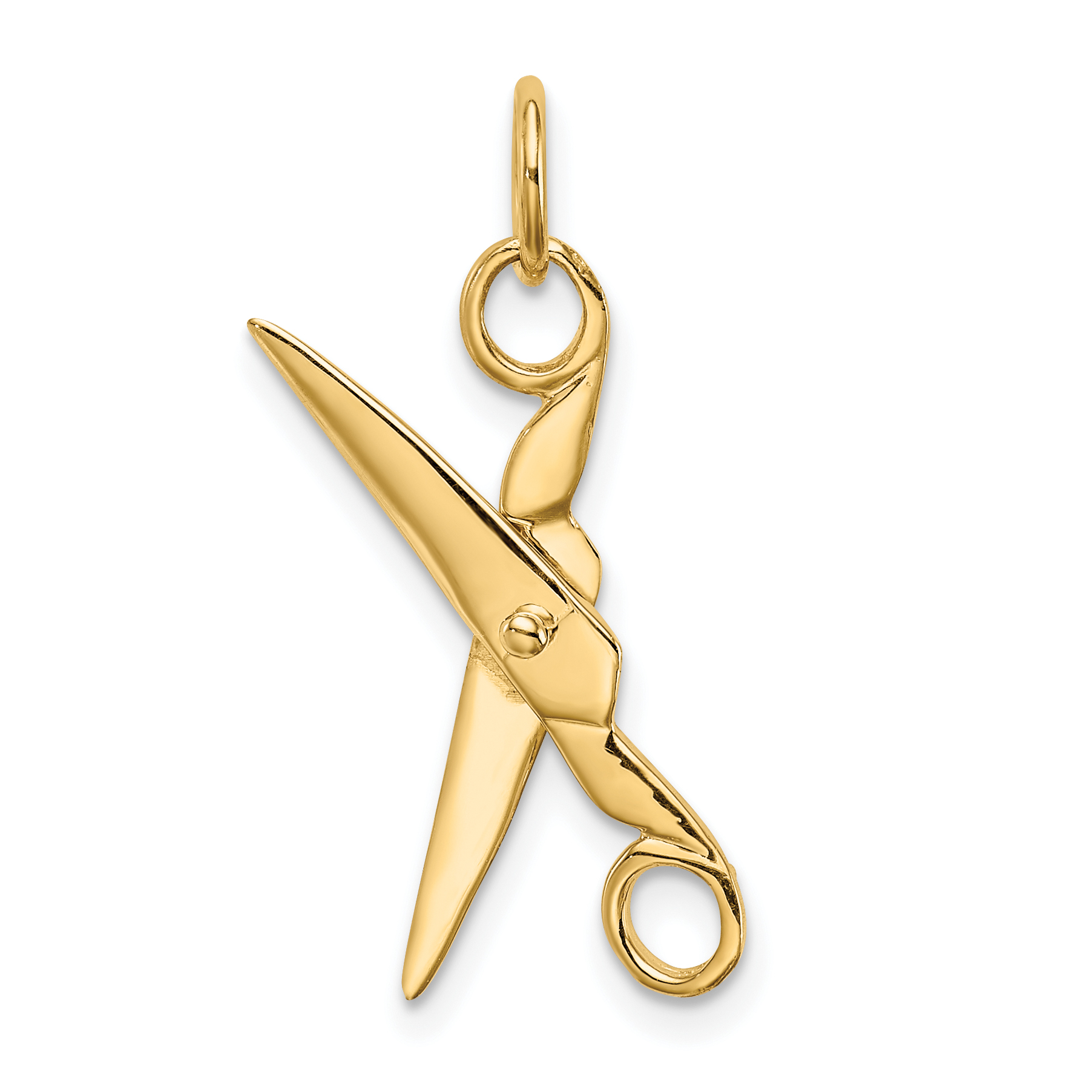 10k Moveable Scissors Charm (10XCH125)