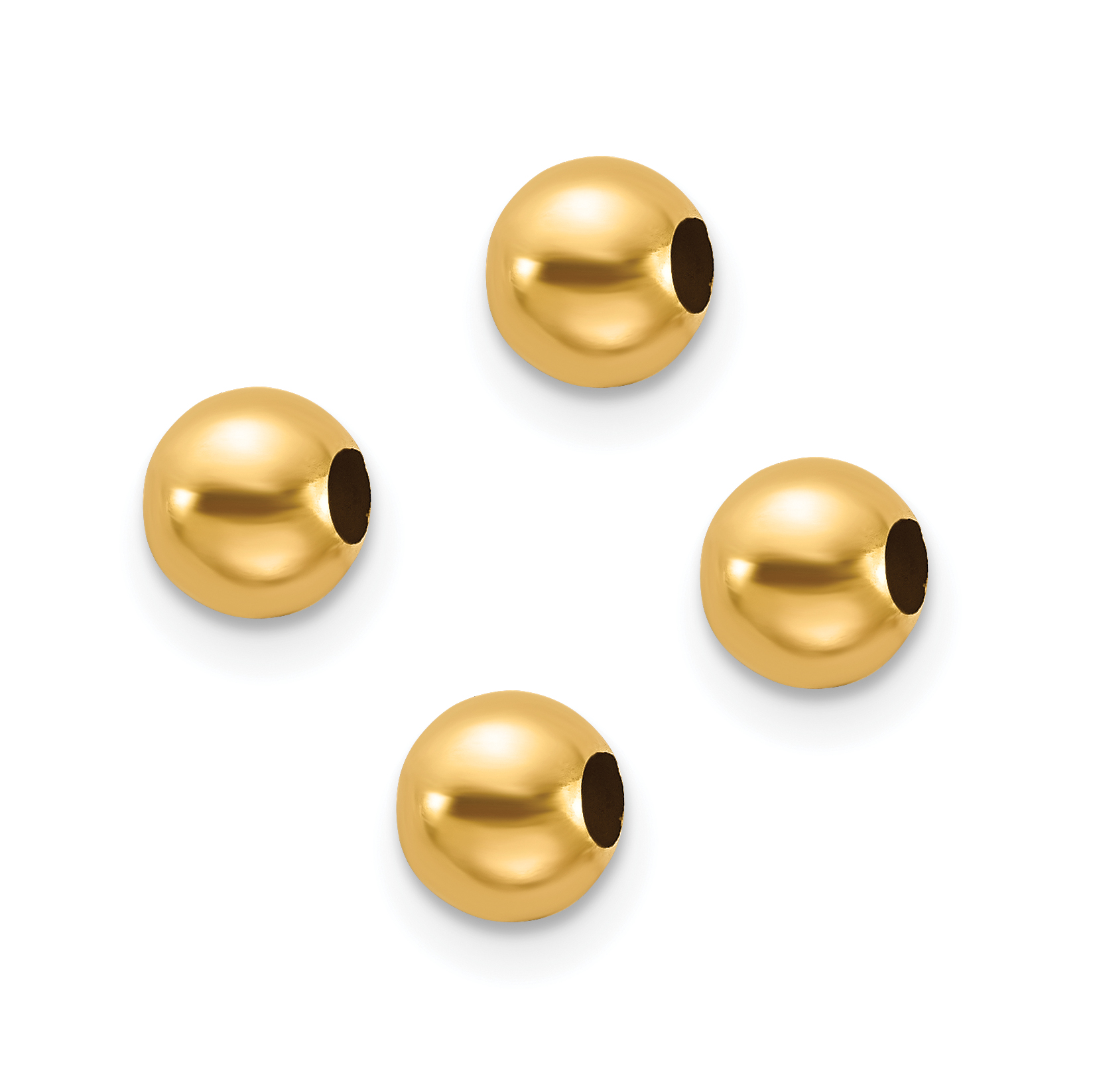 10k Set of 4, 4mm Spacer Beads (10XCK155)