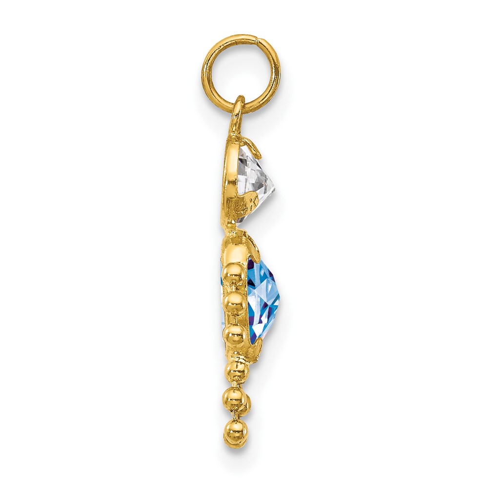 10k March Boy Birthstone Charm (10XCK161)