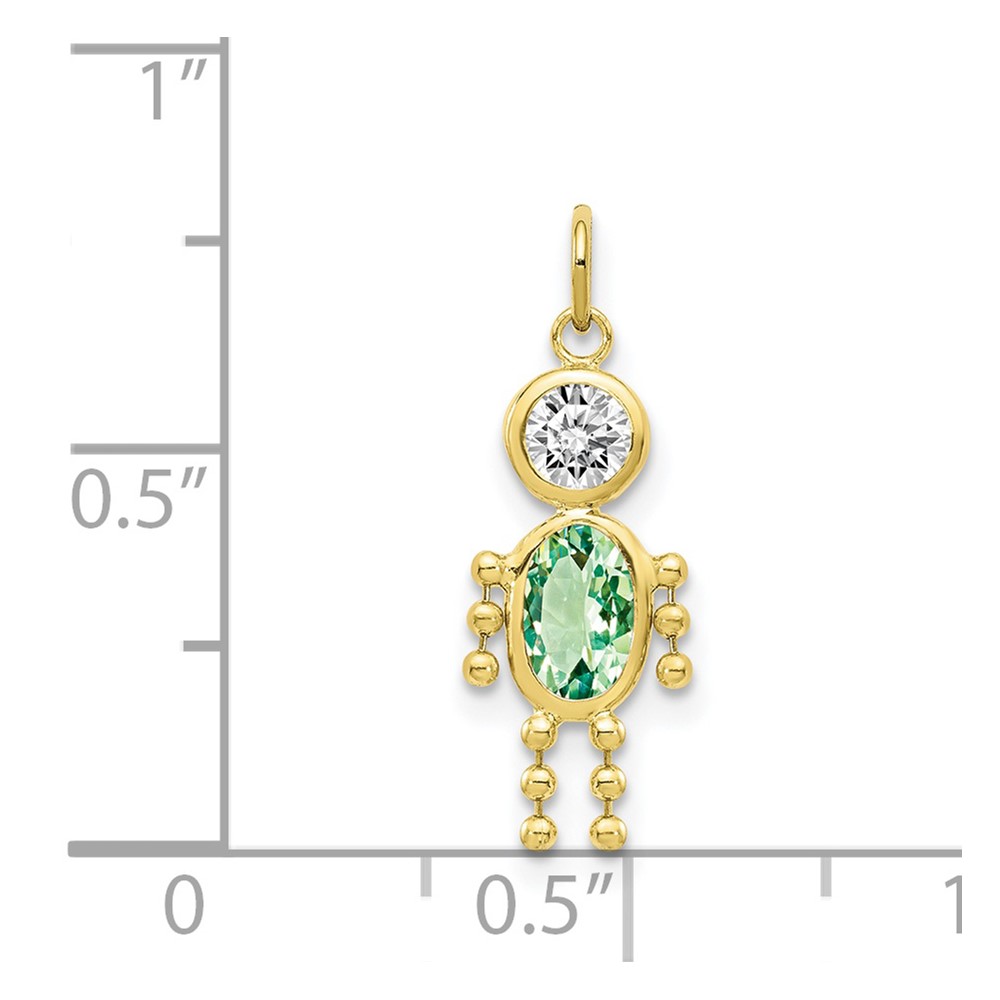 10k August Boy Birthstone Charm (10XCK171)