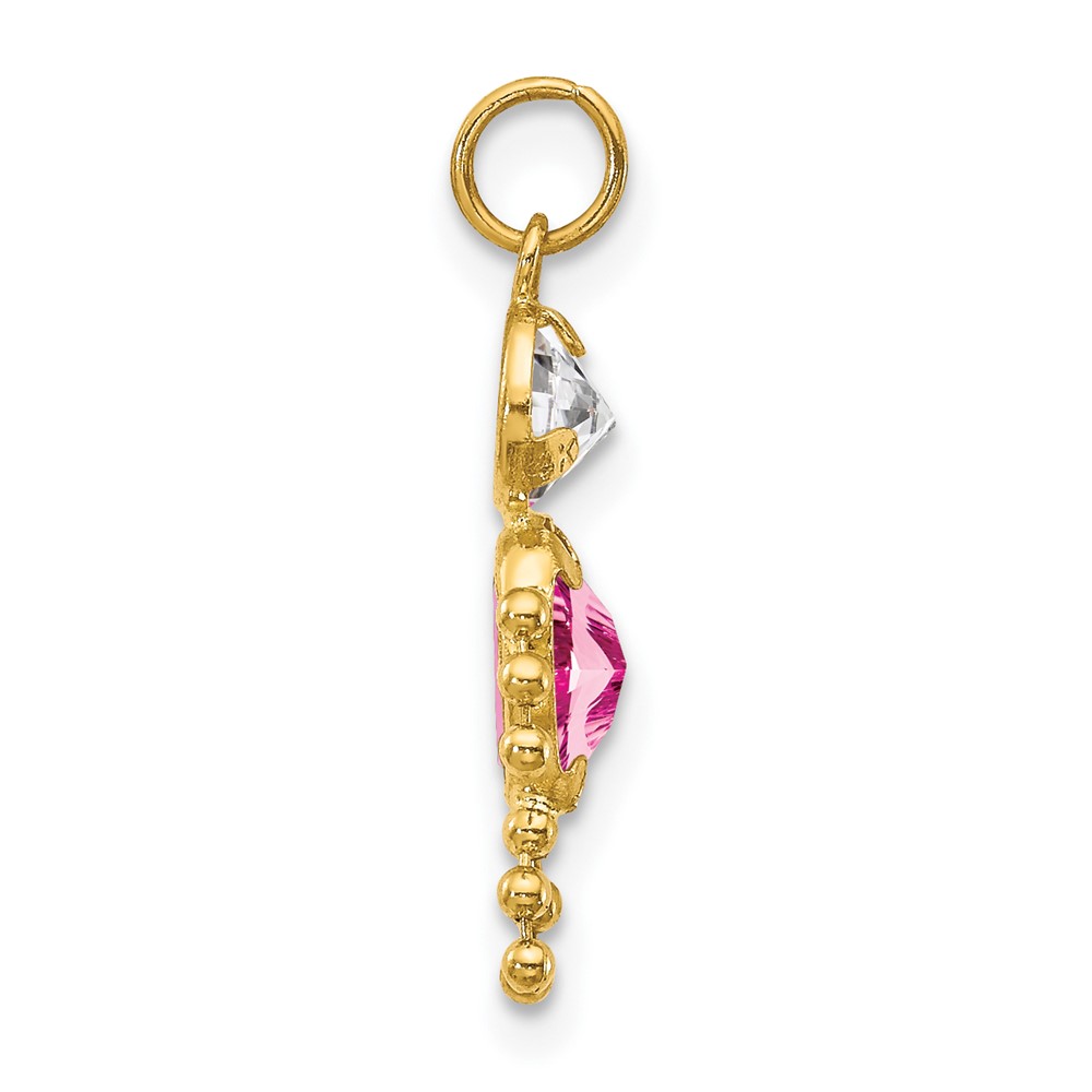 10k October Boy Birthstone Charm (10XCK175)