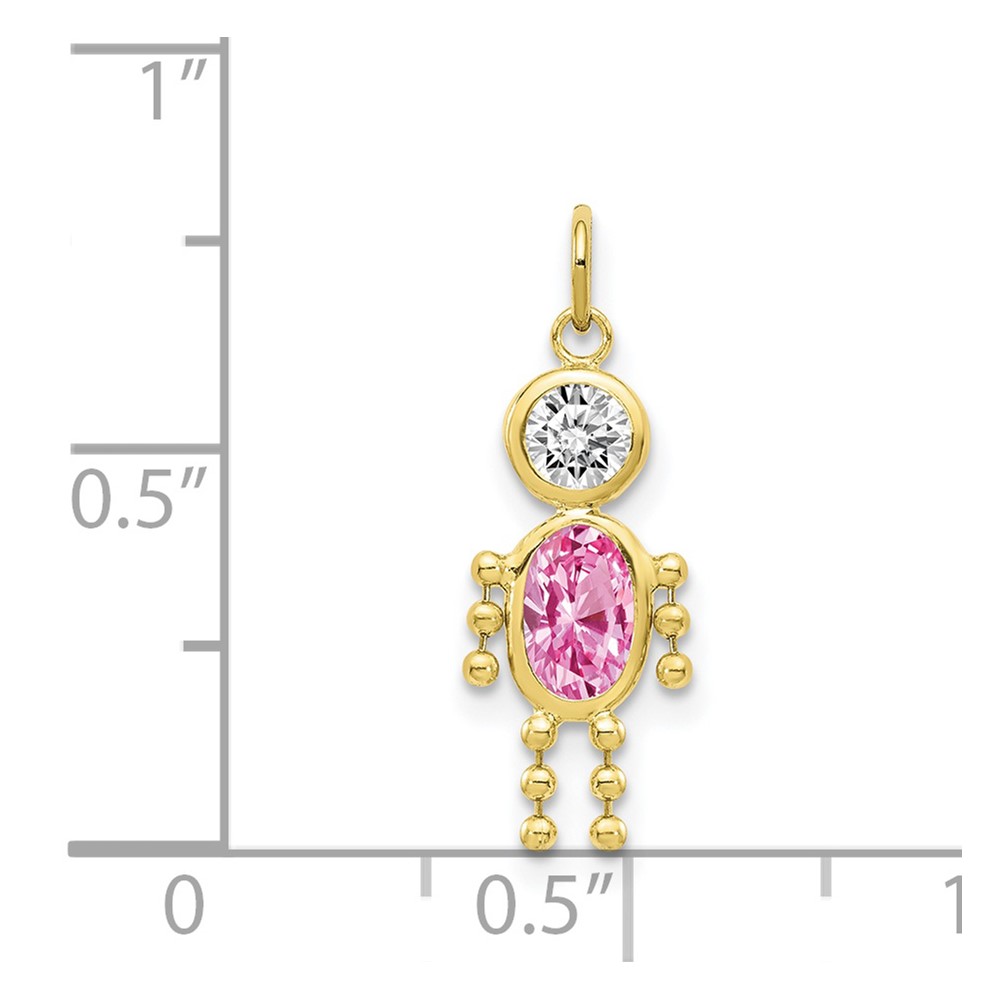 10k October Boy Birthstone Charm (10XCK175)