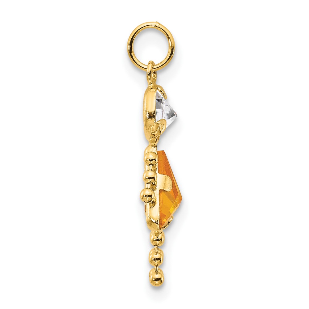10k November Girl Birthstone Charm (10XCK176)
