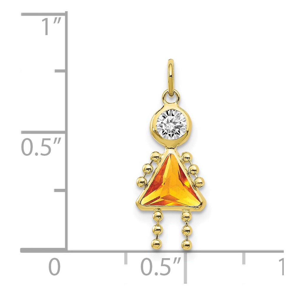 10k November Girl Birthstone Charm (10XCK176)
