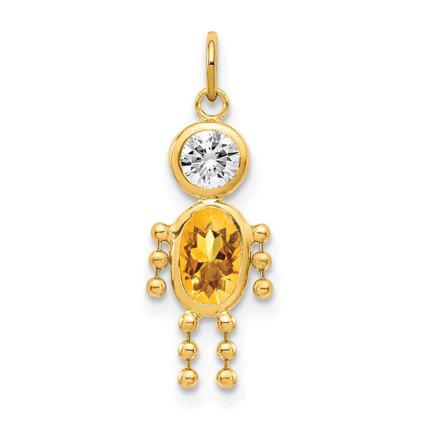 10k November Boy Birthstone Charm (10XCK177)