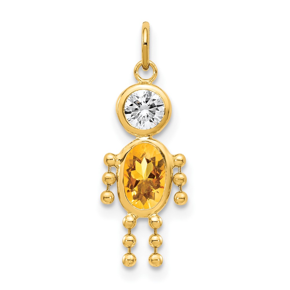 10k November Boy Birthstone Charm (10XCK177)