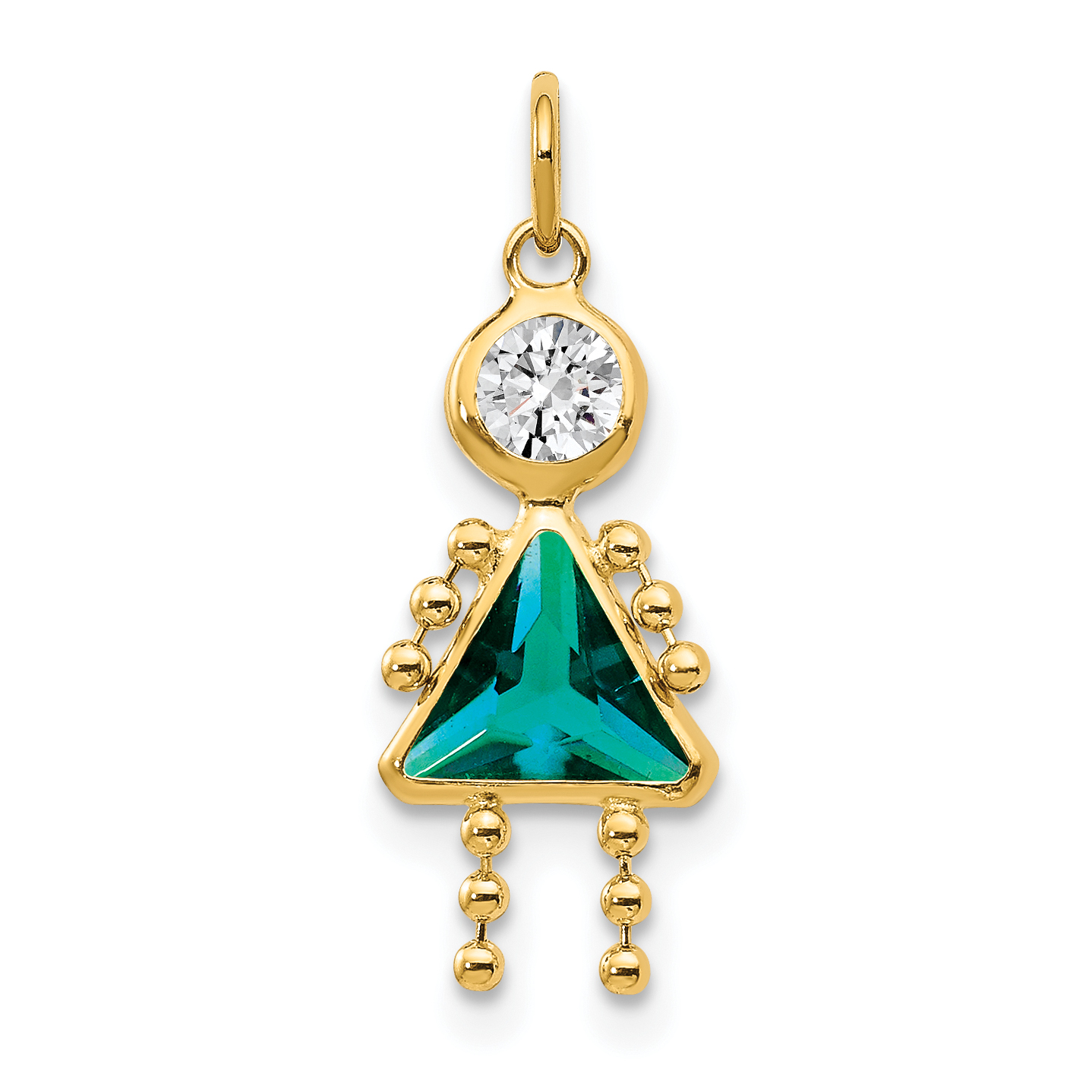 10k December Girl Birthstone Charm (10XCK178)