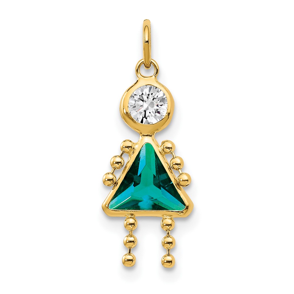 10k December Girl Birthstone Charm (10XCK178)
