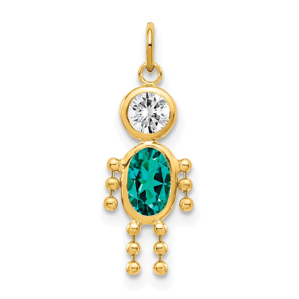 10k December Boy Birthstone Charm (10XCK179)