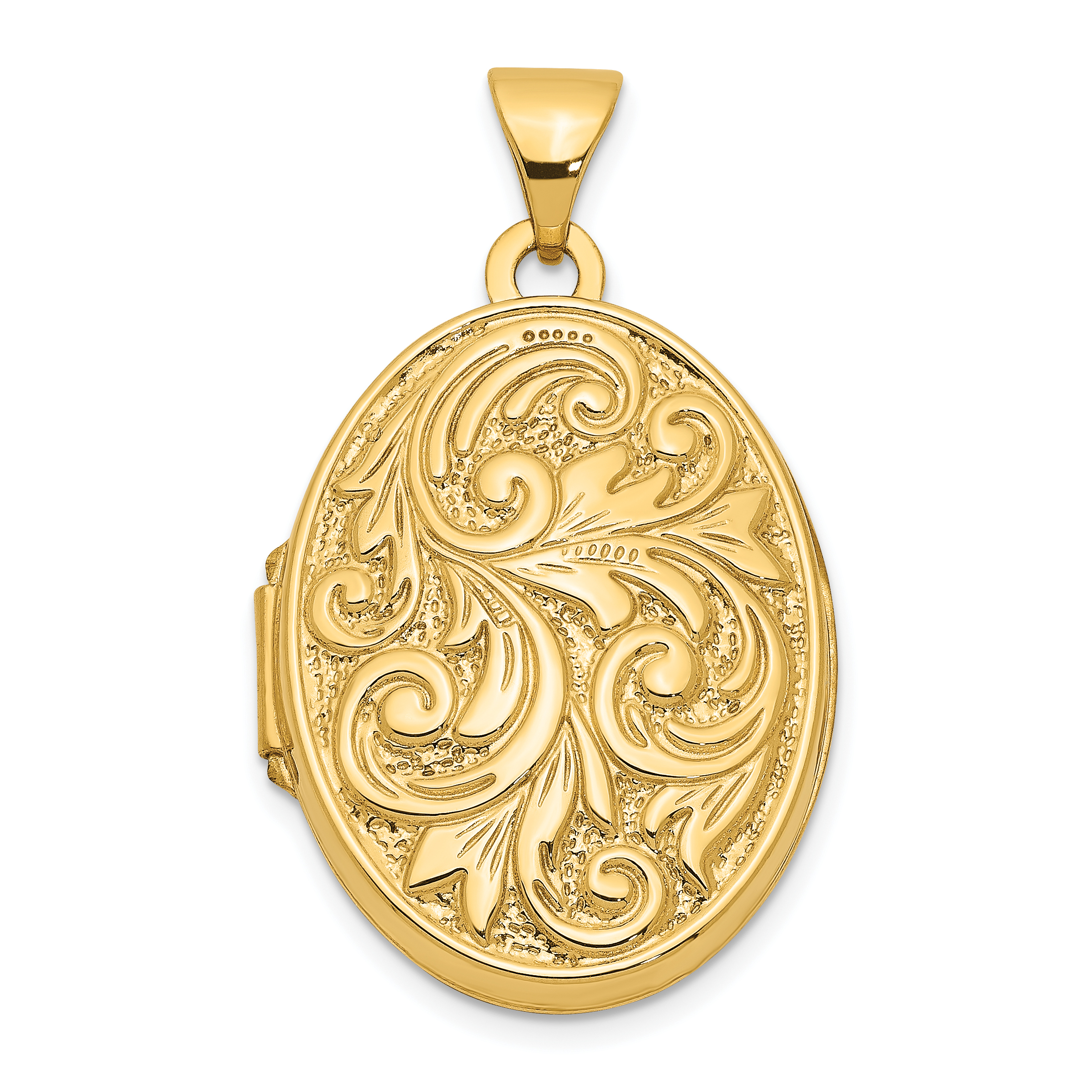 10k Love You Always Swirl Reversible Locket (10XL103)