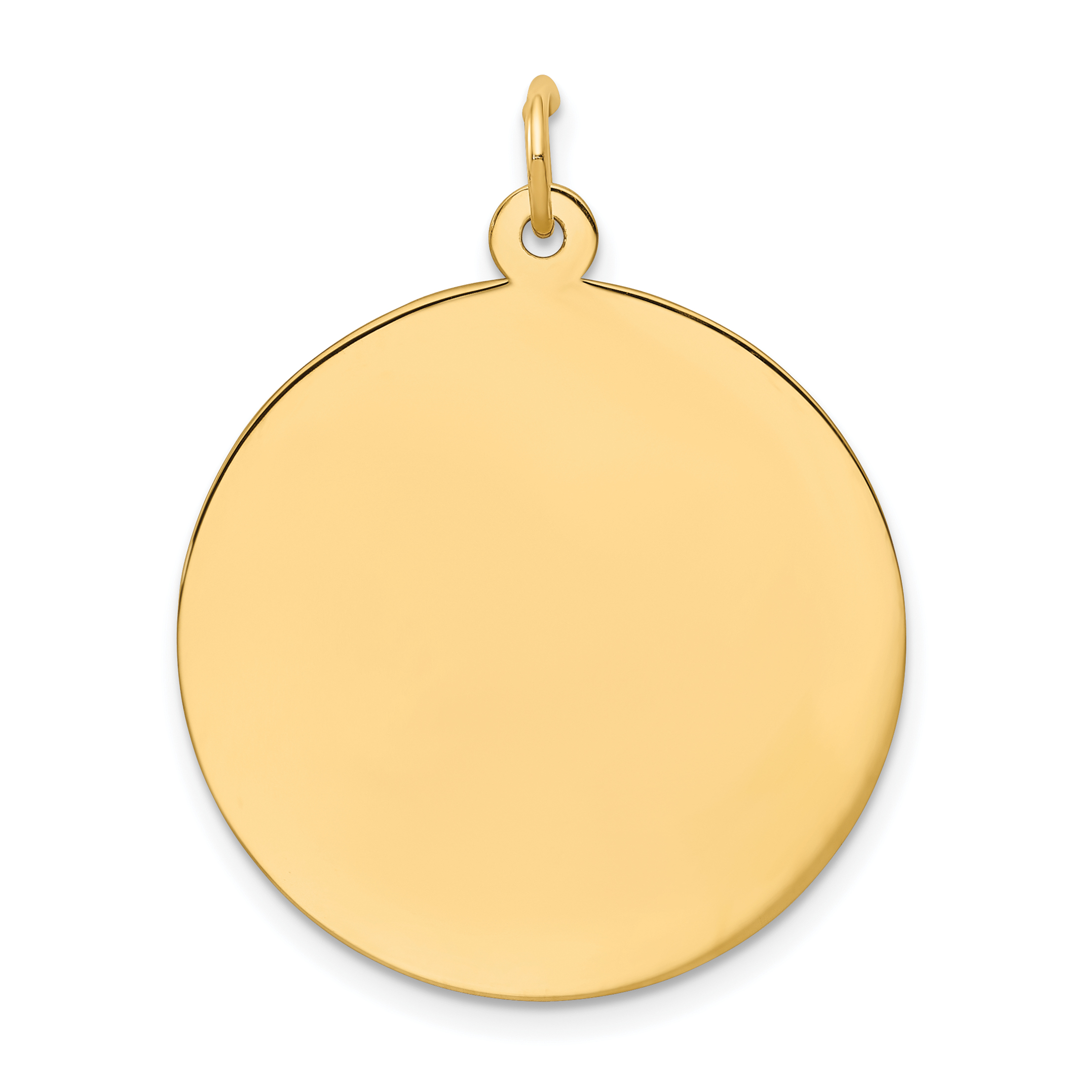 10K Plain .013 Gauge Circular Engravable Disc Charm (10XM140/13)