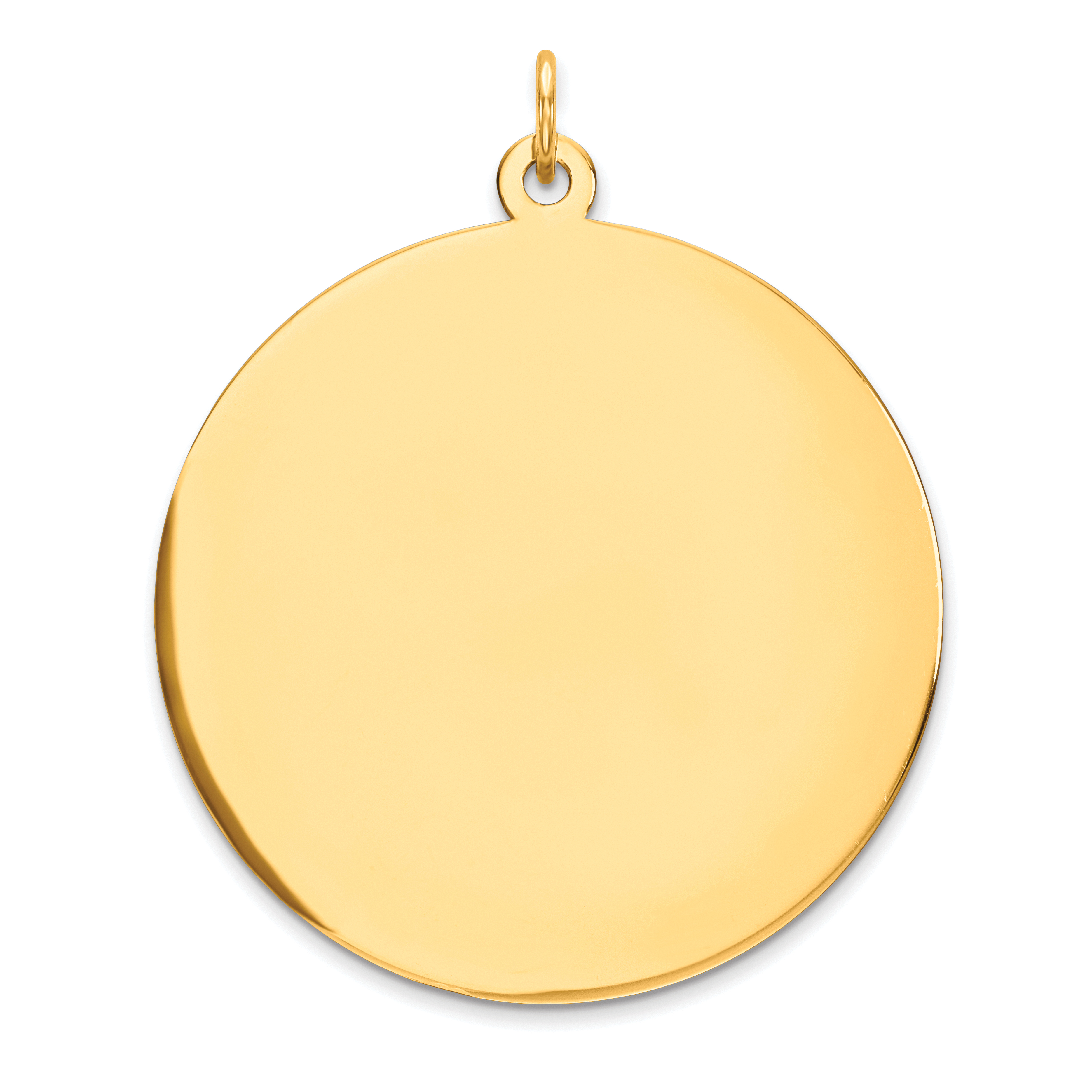 10K Plain .018 Gauge Circular Engravable Disc Charm (10XM142/18)