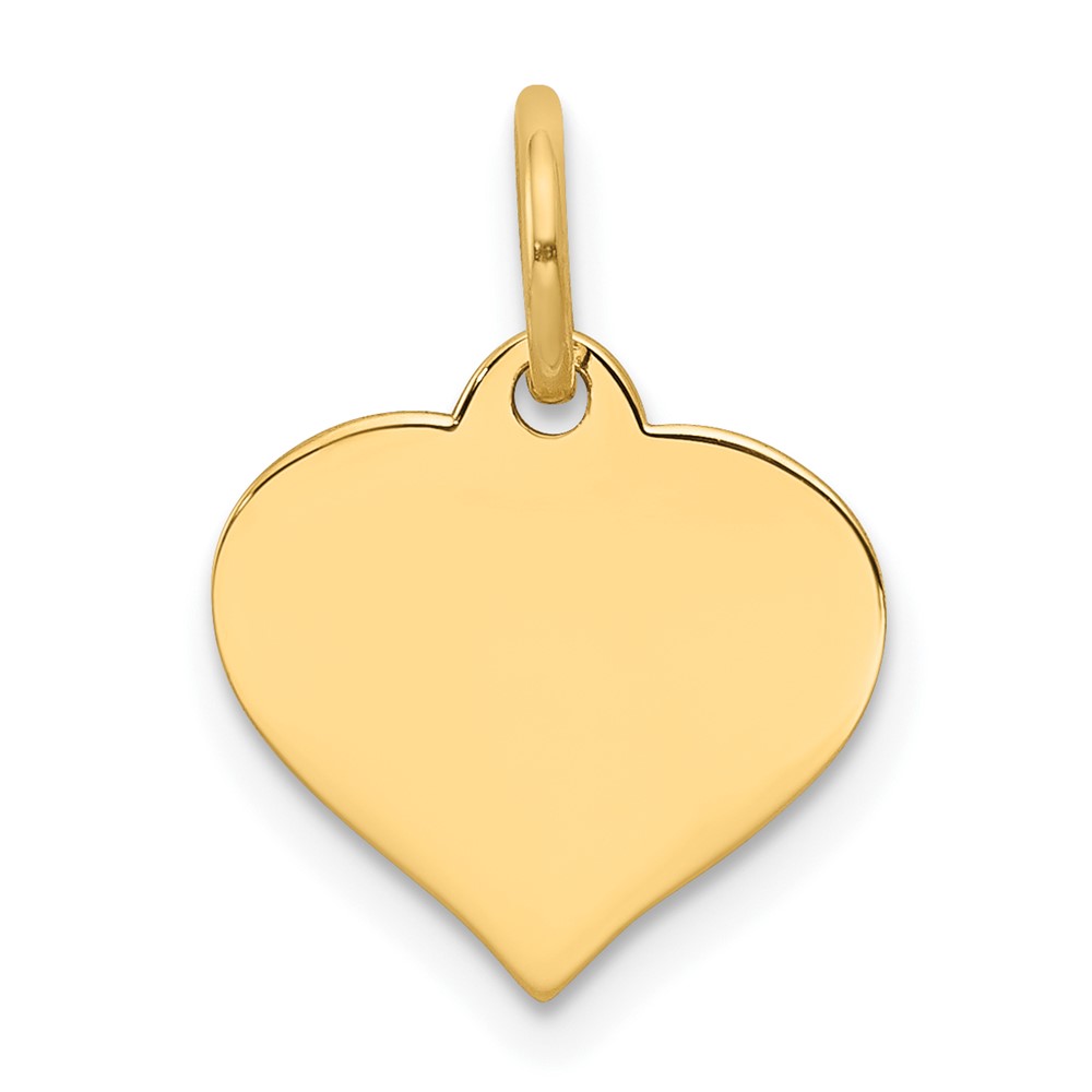 10k .013 Gauge Heart Disc Charm (10XM526/13)