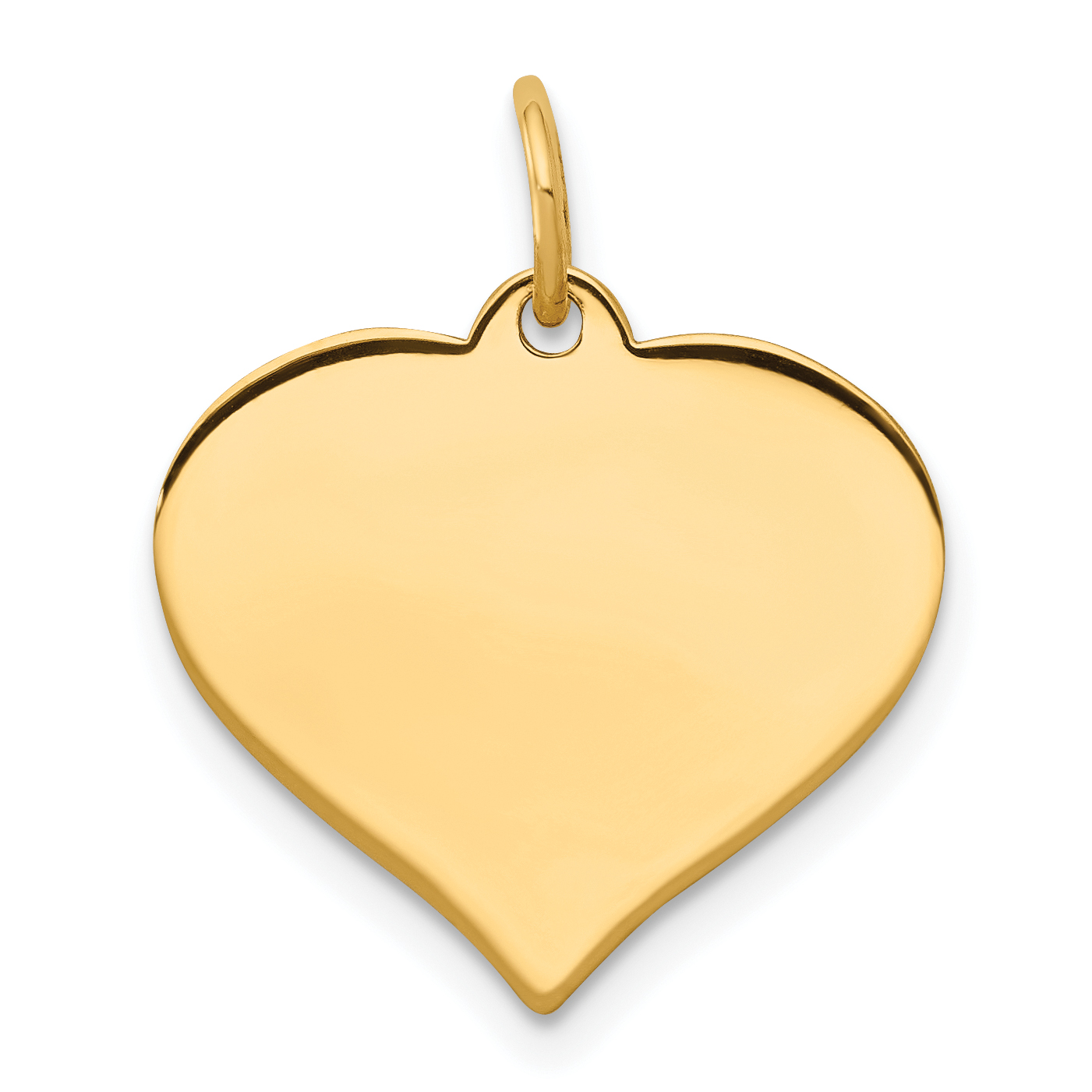 10k .018 Gauge Heart Disc Charm (10XM528/18)