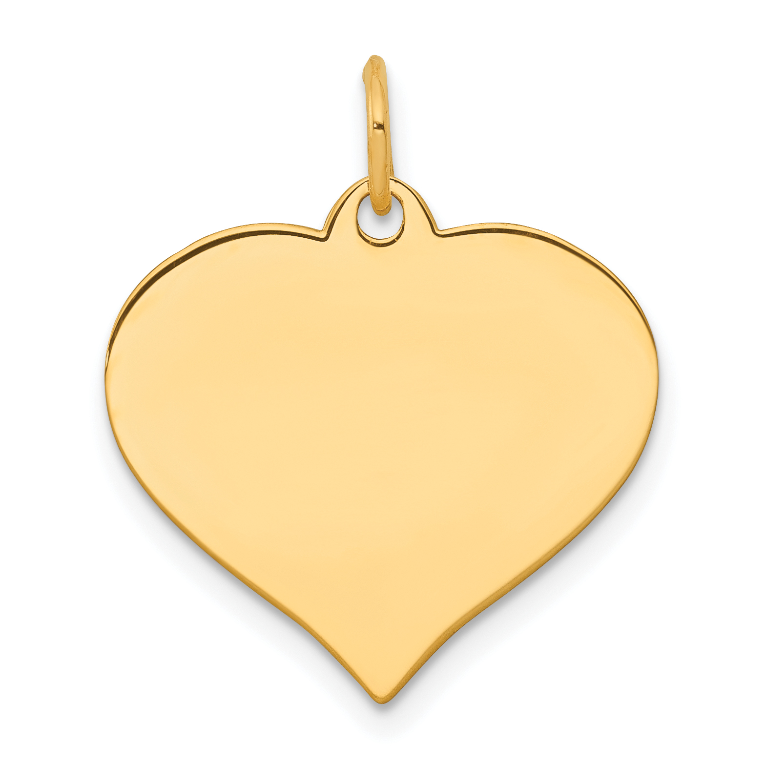 10k .013 Gauge Heart Disc Charm (10XM529/13)