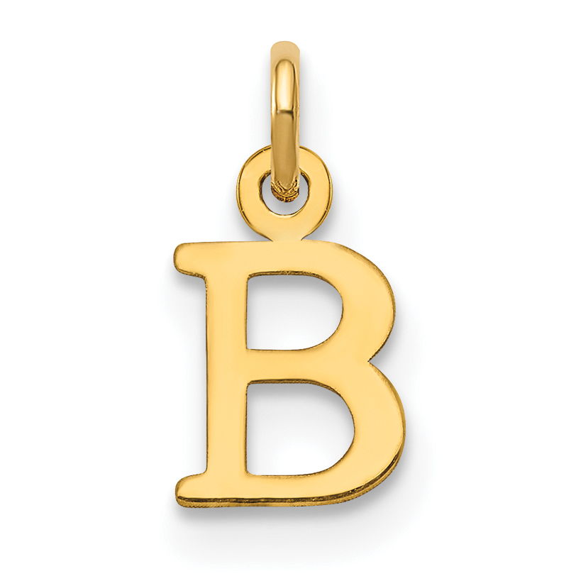 10KY Cutout Letter B Initial Charm (10XNA1160Y/B)