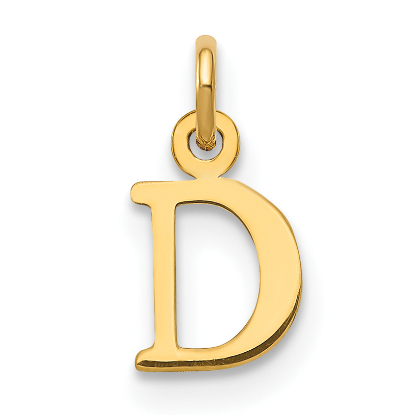 10KY Cutout Letter D Initial Charm (10XNA1160Y/D)