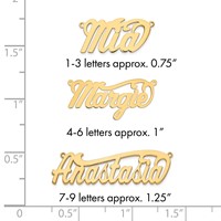 10K Yellow Gold Polished Name Plate view 3