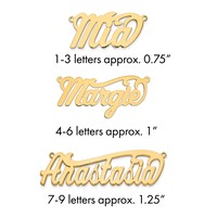 10K Yellow Gold Polished Name Plate view 1