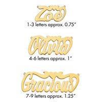 10K Yellow Gold Polished Heart Name Plate view 1