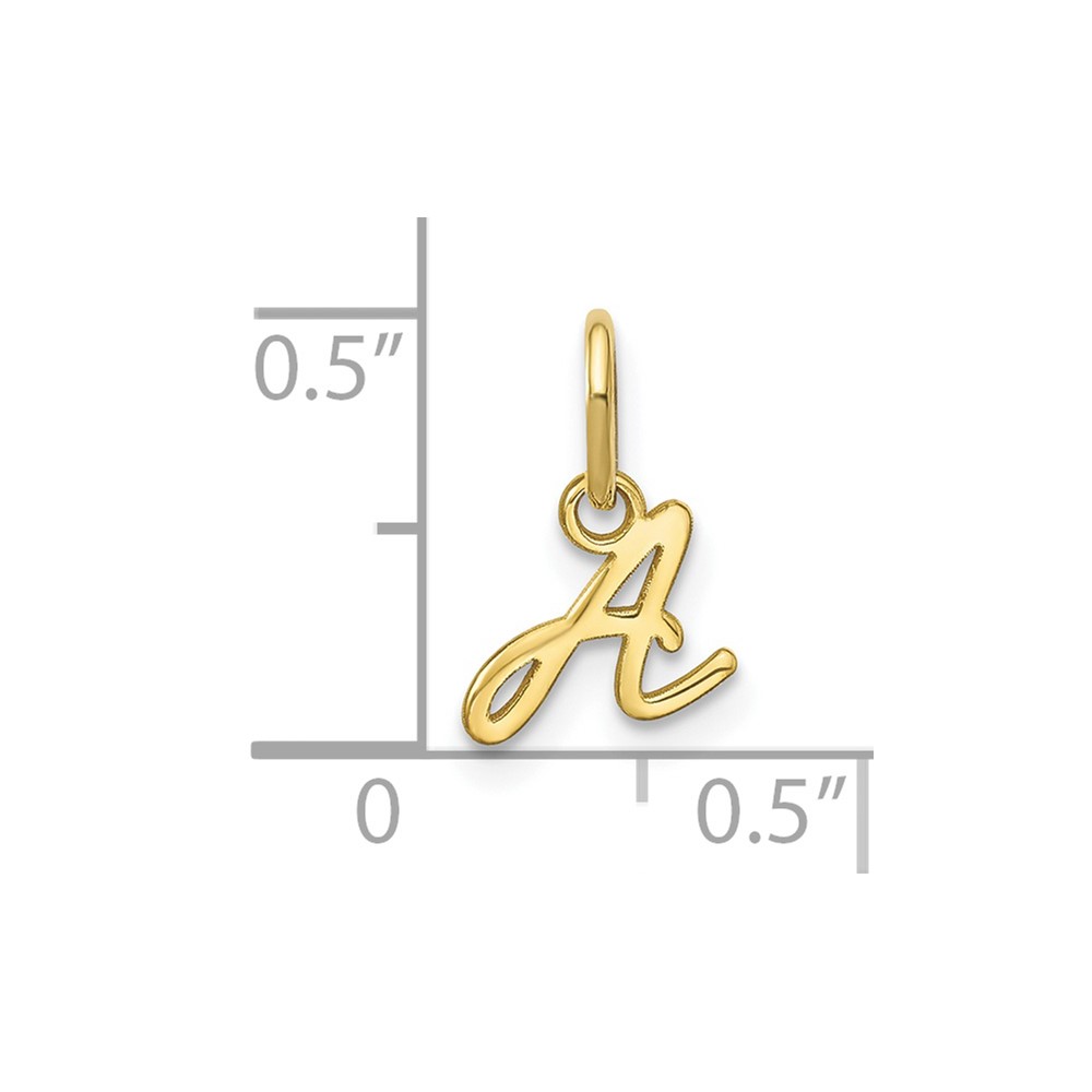 10KY Upper case Letter A Initial Charm (10XNA1305Y/A)