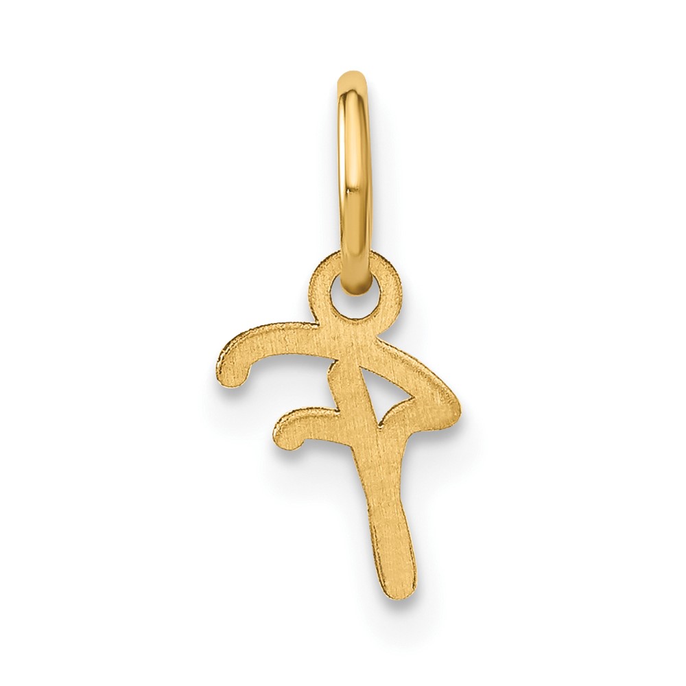 10KY Upper case Letter F Initial Charm (10XNA1305Y/F)