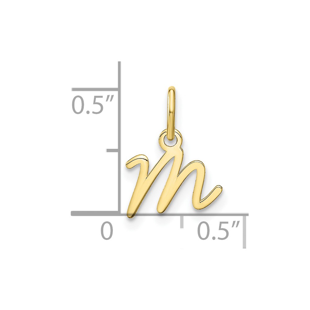 10KY Upper case Letter M Initial Charm (10XNA1305Y/M)