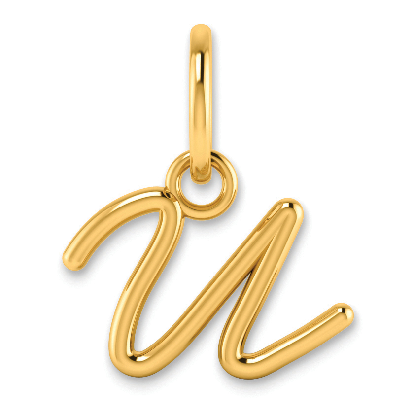 10KY Upper case Letter U Initial Charm (10XNA1305Y/U)
