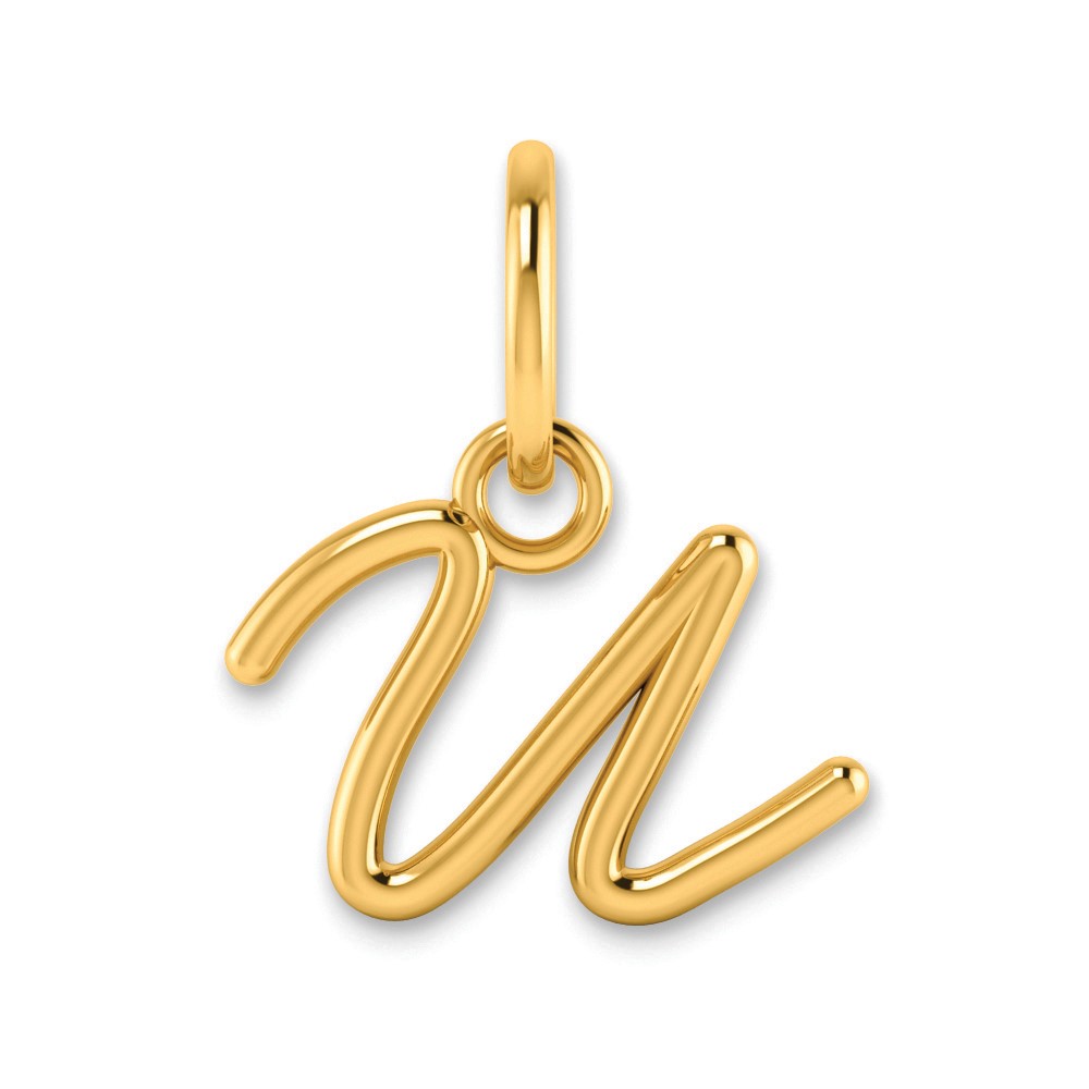 10KY Upper case Letter U Initial Charm (10XNA1305Y/U)