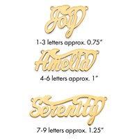 10K Yellow Gold Polished Name Plate view 1