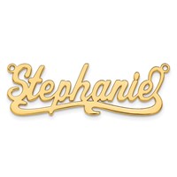 10Kk Yellow Gold Polished Name Plate view 5