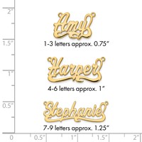 10Kk Yellow Gold Polished Name Plate view 3