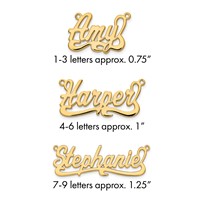 10Kk Yellow Gold Polished Name Plate view 1