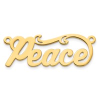 10K Yellow Gold Polished Name Plate view 4