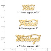 10K Yellow Gold Polished Name Plate view 3