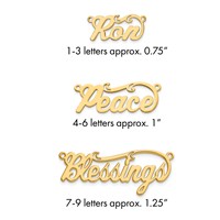 10K Yellow Gold Polished Name Plate view 1