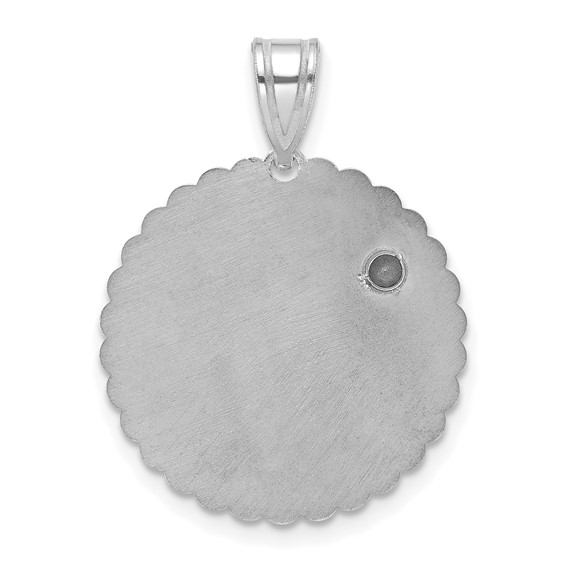 10k White Gold FOREVER IN MY HEART with Birthstone Pendant