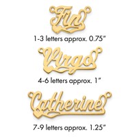 10K Yellow Gold Polished Heart Name Plate view 1