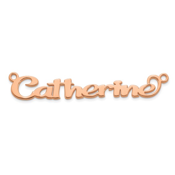 10k Rose Gold Name Plate