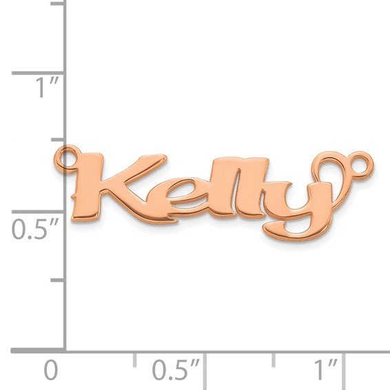10k Rose Gold Name Plate