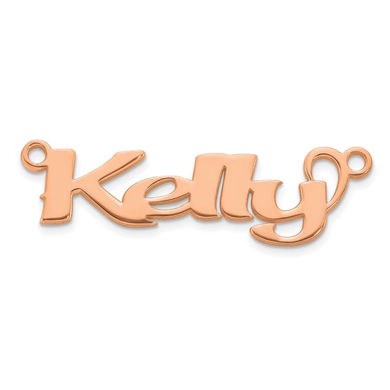 10k Rose Gold Name Plate