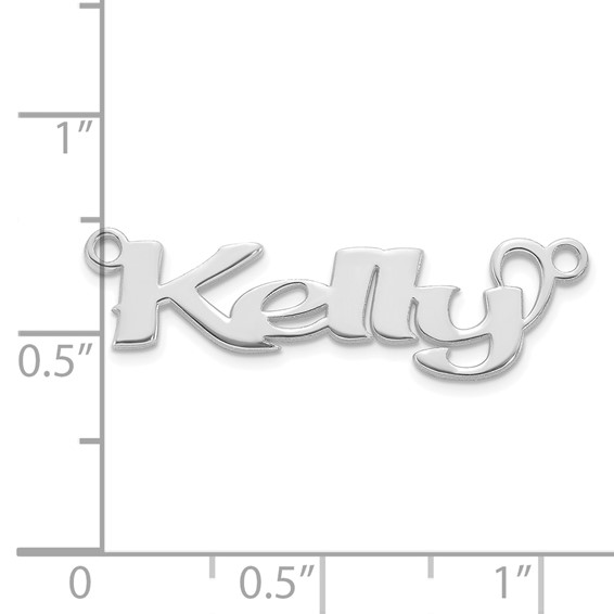 10k White Gold Name Plate